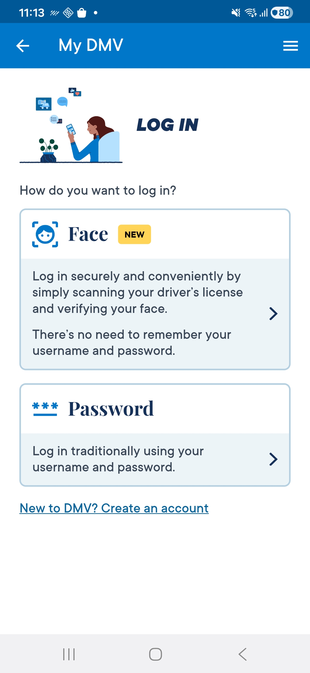 CA DMV App Screenshot